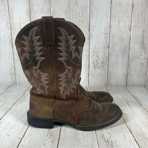 Ariat leather cowgirl boots Womens 6.5